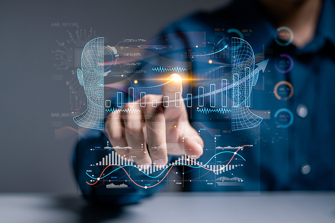 2443124361 Businessman,Touching,Automated,Data,Management,System,To,Create,Reports,With